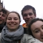 Group selfie wandering Bruges!