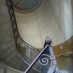 The stairs to enter our hostel were so cool! Loved walking the spiral steps.
