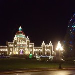 The Parliament buildings lit up - probably one of my favourite things about Victoria.