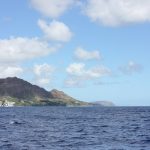 The views of the coast and Diamond Head were amazing while we cruised the ocean on the catamaran.